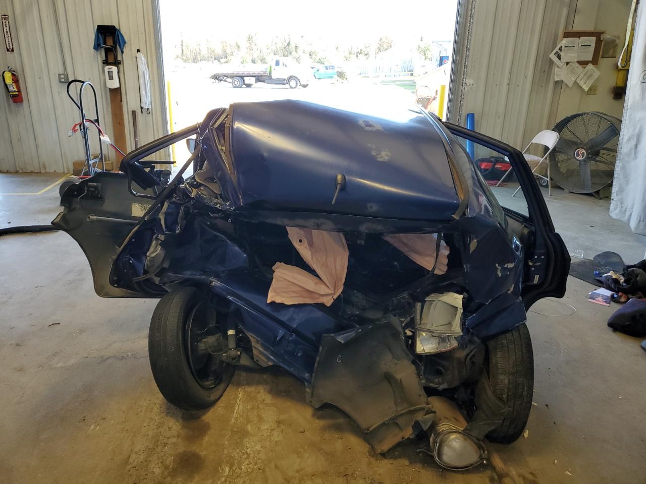 2012 Honda Fit VIN JHMGE8H35CC038984 Copart auction photo, all over damage thumbnail 6