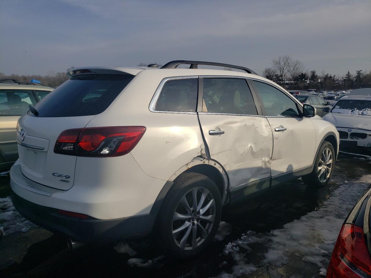 2014 Mazda CX-9 VIN JM3TB3DV9E0429716 Copart auction photo, side damage thumbnail 3