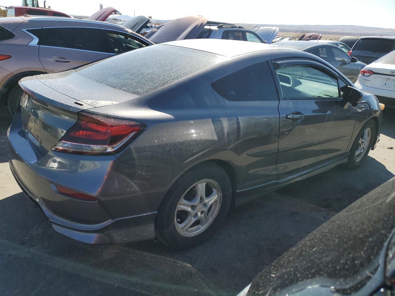 2015 Honda Civic VIN 2HGFG4A52FH700289 Copart auction photo, side / rear end damage thumbnail 3