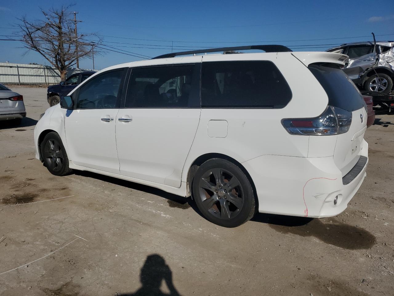 2015 Toyota Sienna VIN 5TDXK3DCXFS590714 Copart auction photo, water/flood / front end damage thumbnail 2