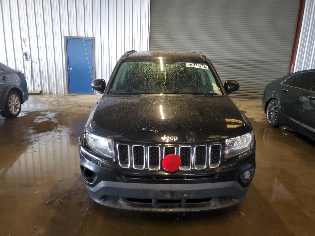 2014 Jeep Compass VIN 1C4NJCBA7ED708028 Copart auction photo, front end / side damage thumbnail 5