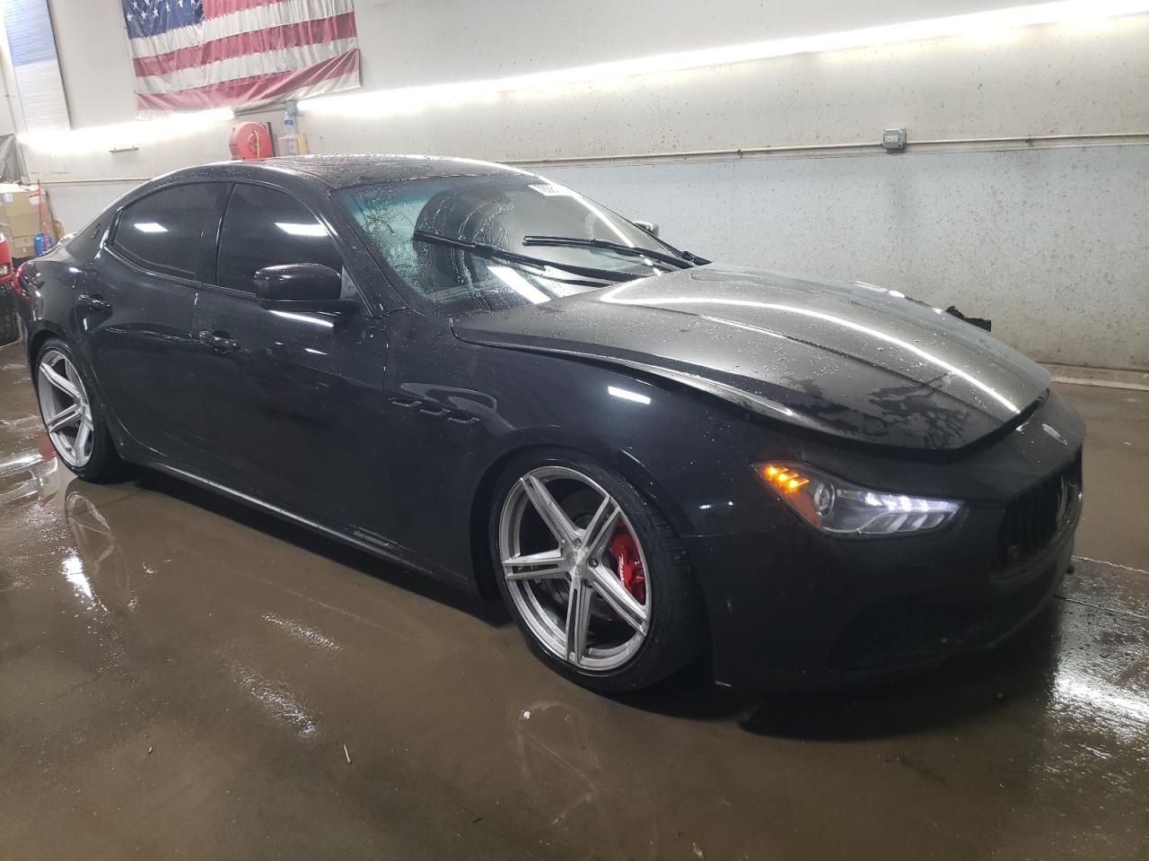 2016 Maserati Ghibli VIN ZAM57RTAXG1170862 Copart auction photo, front end damage thumbnail 4