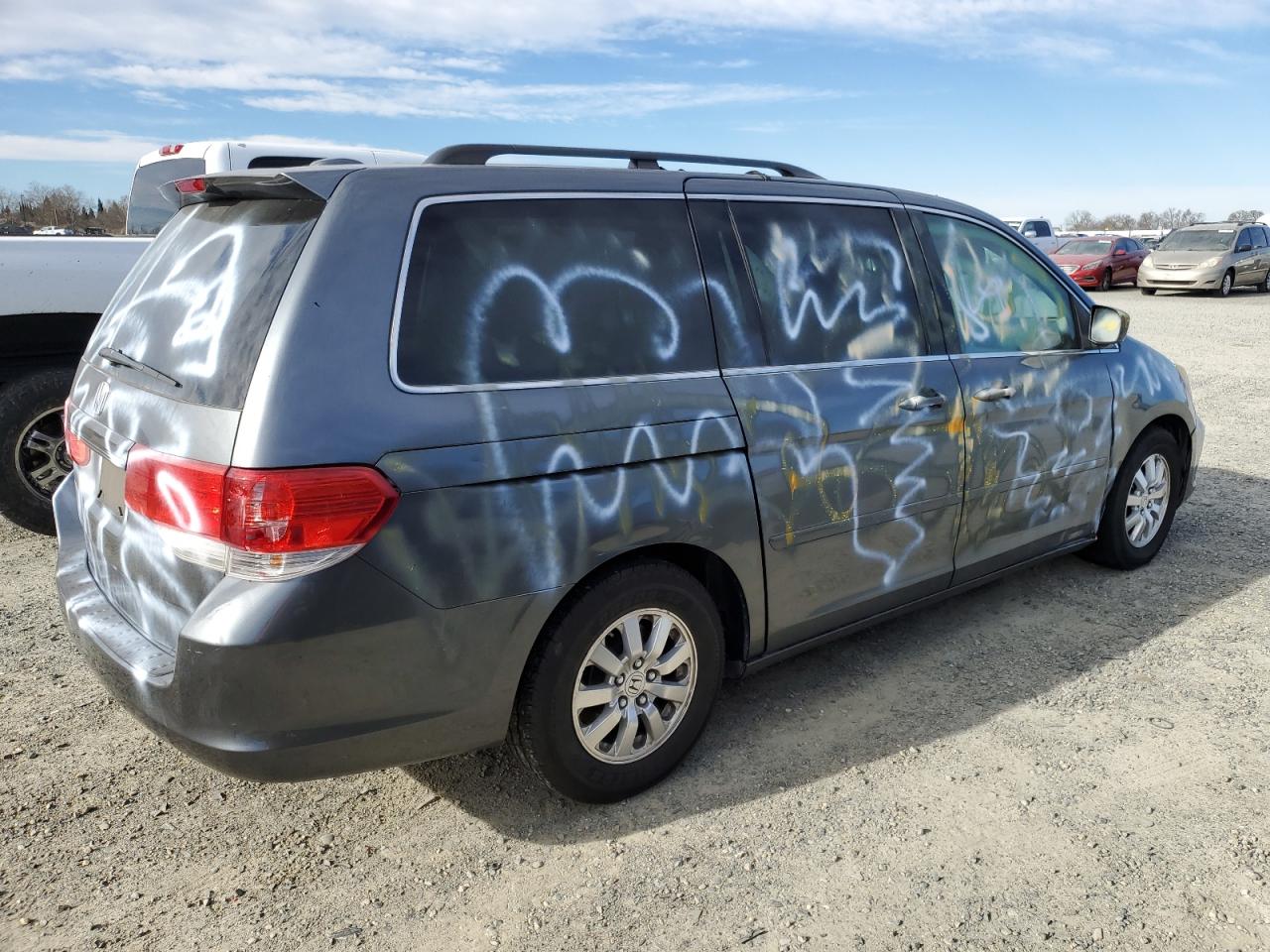 2010 Honda Odyssey VIN 5FNRL3H79AB076983 Copart auction photo, all over damage thumbnail 3
