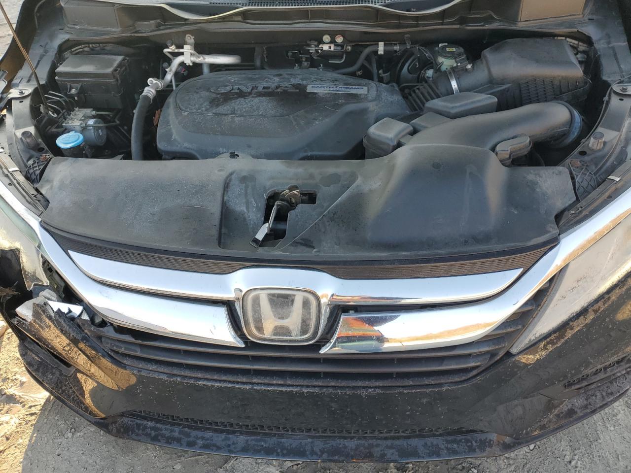 2018 Honda Odyssey VIN 5FNRL6H73JB047576 Copart auction photo, front end / side damage thumbnail 12