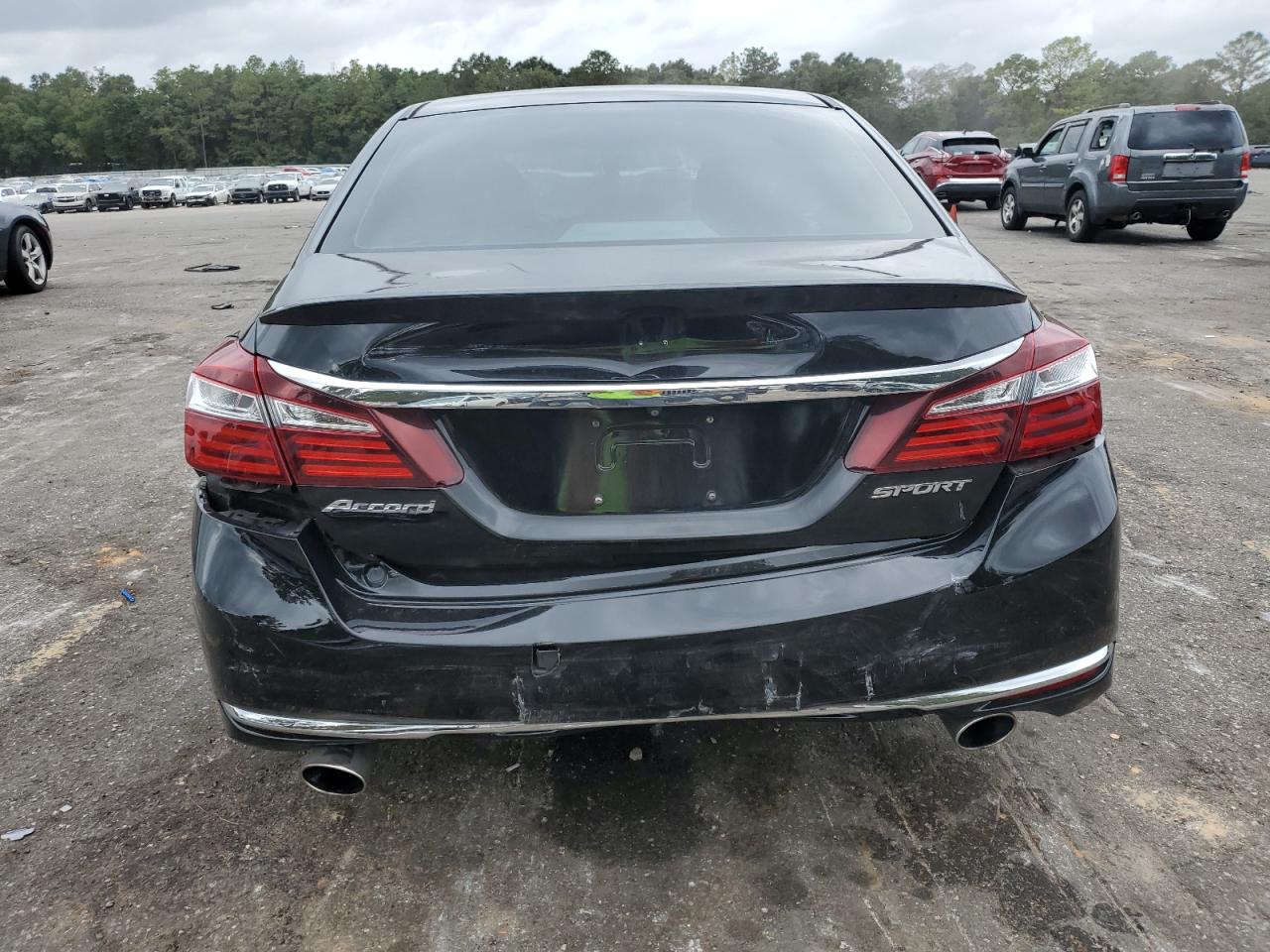 2017 Honda Accord VIN 1HGCR2F51HA128692 Copart auction photo, rear end / front end damage thumbnail 6