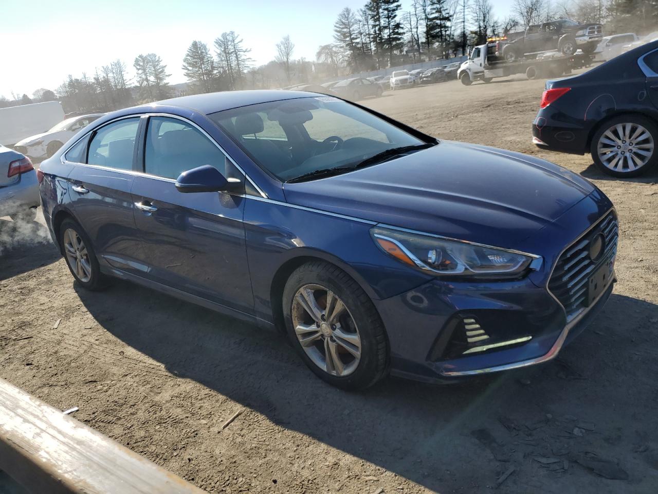 2018 Hyundai Sonata VIN 5NPE34AF8JH597250 Copart auction photo, front end / undercarriage damage thumbnail 4
