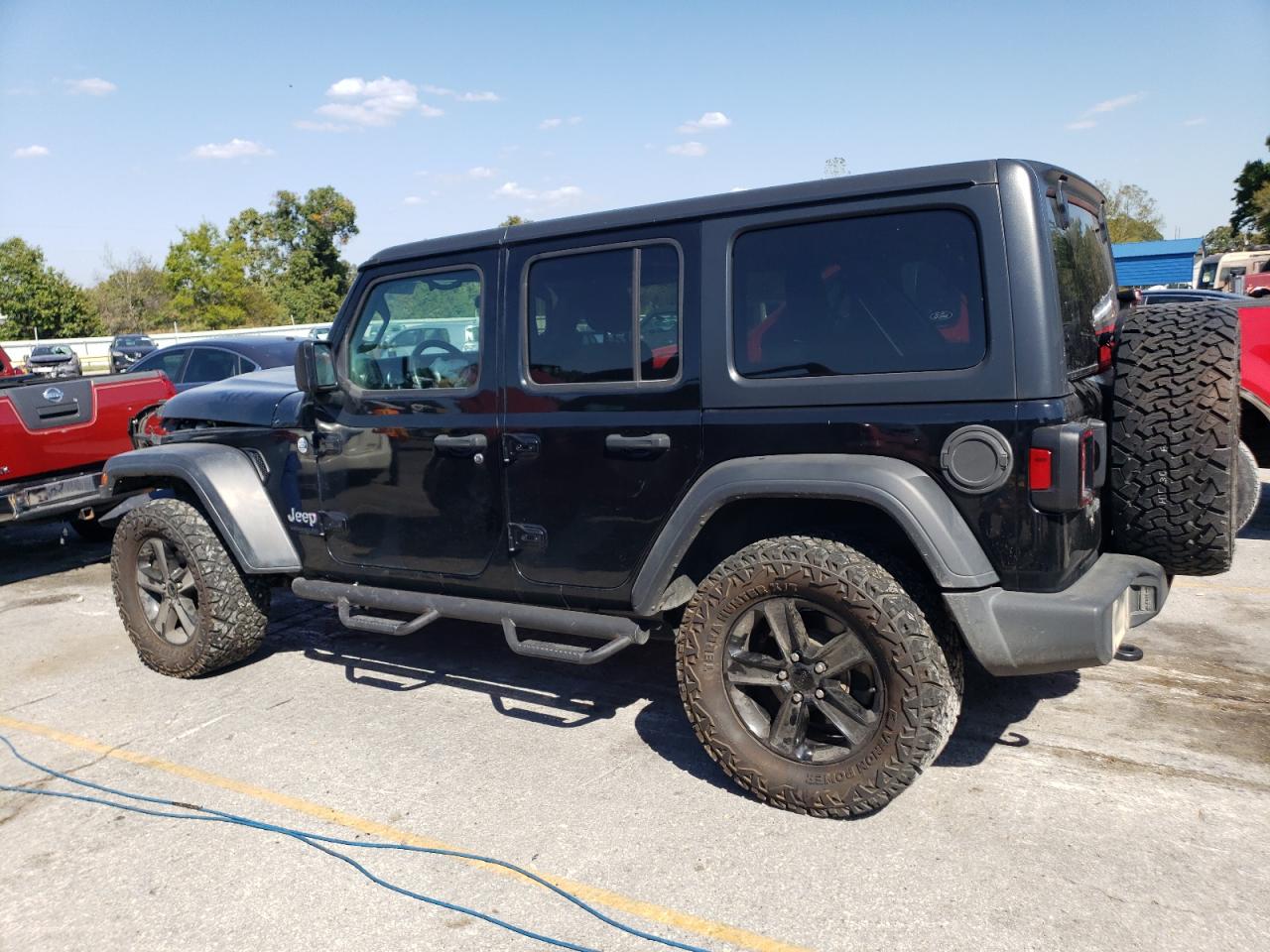 2020 Jeep Wrangler VIN 1C4HJXDN4LW154128 Copart auction photo, front end damage thumbnail 2