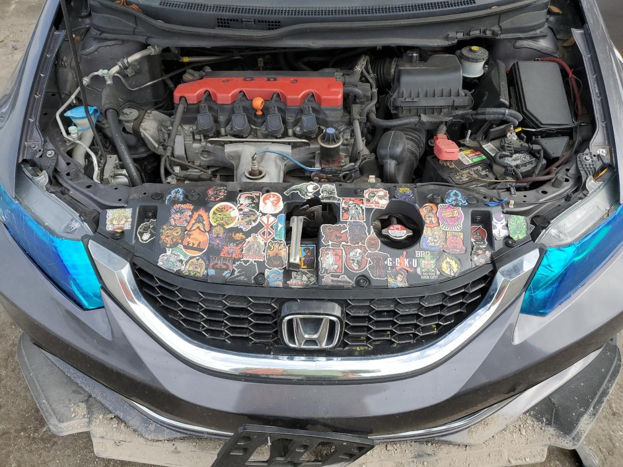2015 Honda Civic VIN 19XFB2F5XFE044929 Copart auction photo, side damage thumbnail 12