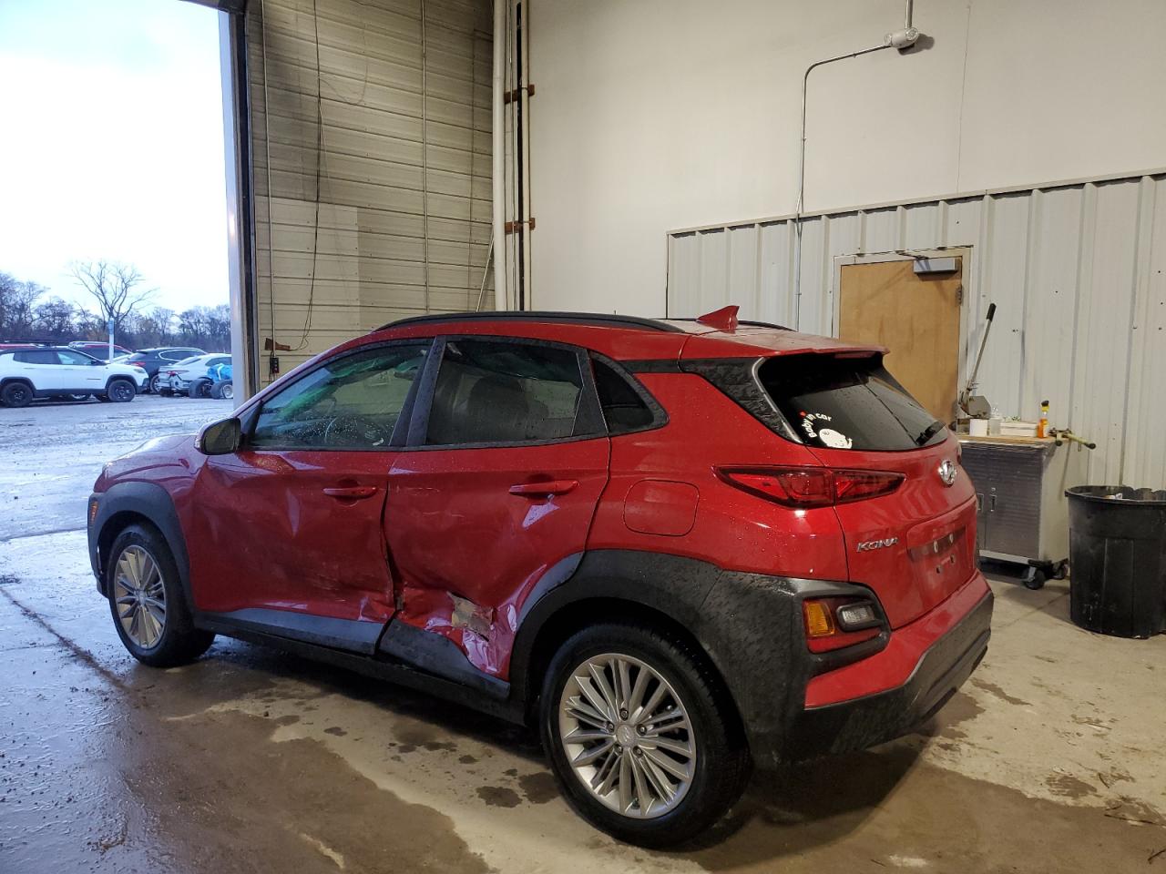 2019 Hyundai Kona VIN KM8K62AA8KU350784 Copart auction photo, side damage thumbnail 2