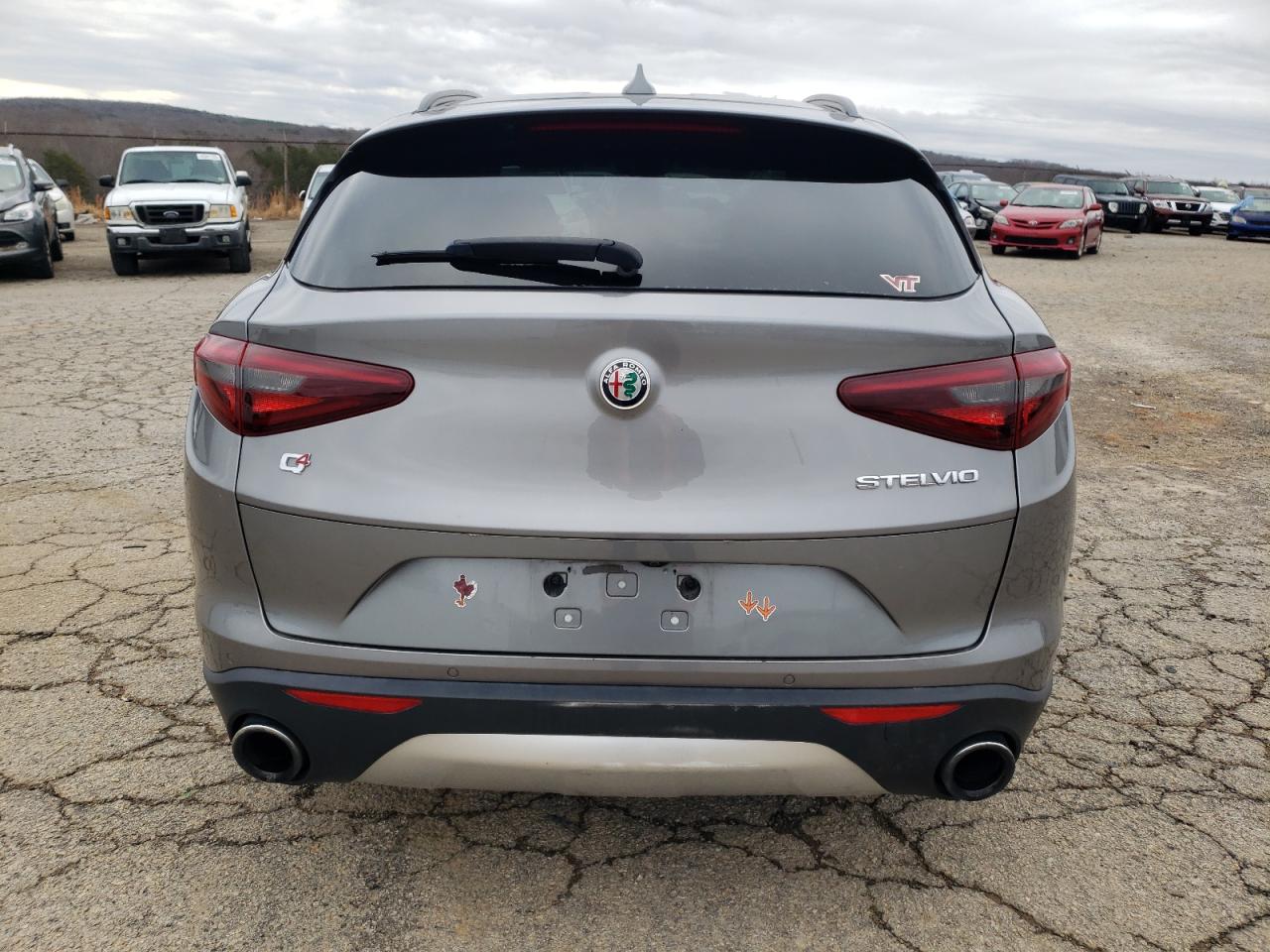 2018 Alfa Romeo Stelvio VIN ZASFAKPN5J7B91080 Copart auction photo, front end / side damage thumbnail 6