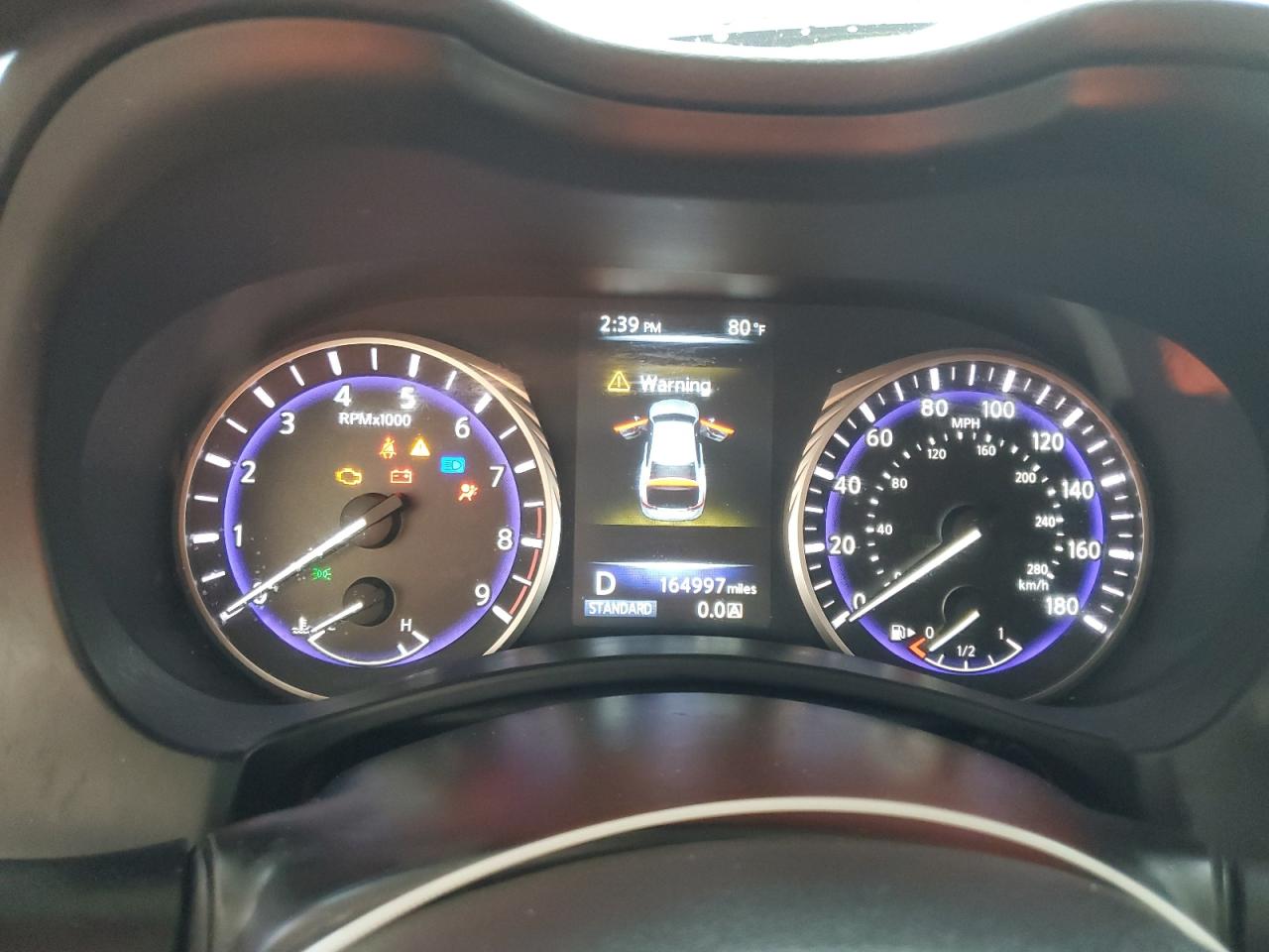 2014 Infiniti Q50 VIN JN1BV7AP9EM690428 Copart auction photo, side damage thumbnail 9