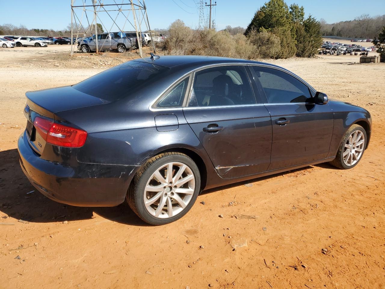 2013 Audi A4 VIN WAUAFAFL1DA146012 Copart auction photo, side / mechanical damage thumbnail 3