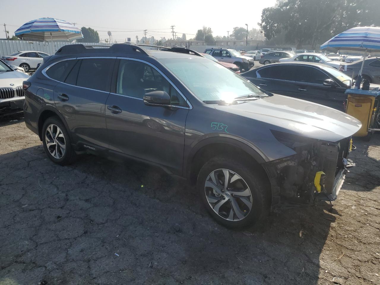 2021 Subaru Outback VIN 4S4BTGND0M3188104 Copart auction photo, front end damage thumbnail 4