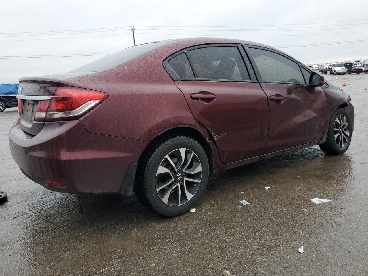 2013 Honda Civic VIN 19XFB2F84DE003266 Copart auction photo, all over damage thumbnail 3