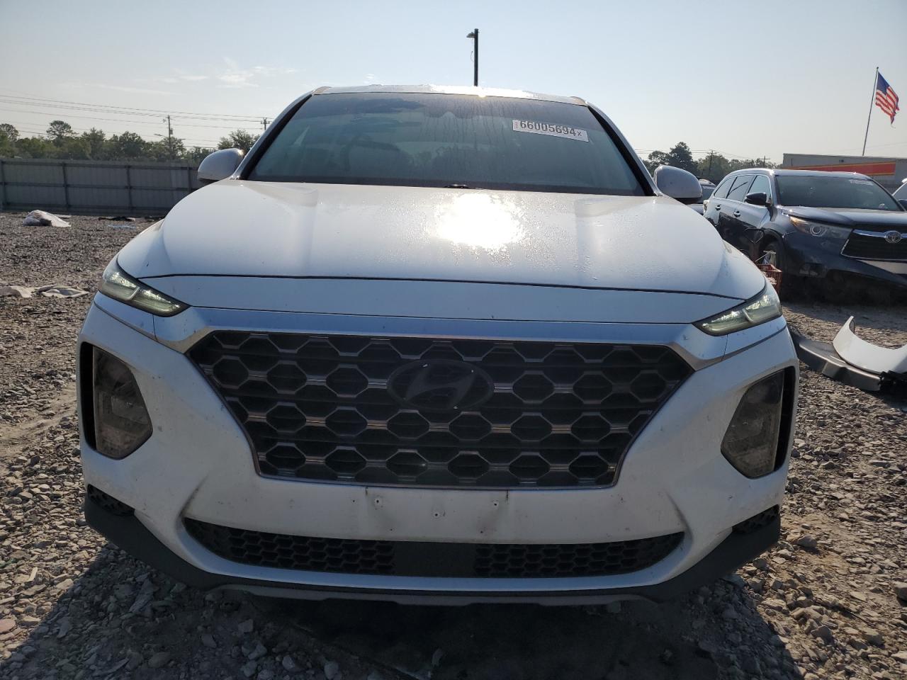2019 Hyundai Santa Fe VIN 5NMS23AD7KH105773 Copart auction photo, rear end / minor dent/scratches damage thumbnail 5