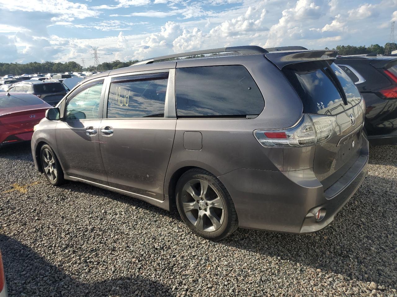 2014 Toyota Sienna VIN 5TDXK3DC8ES520160 Copart auction photo, water/flood damage thumbnail 2