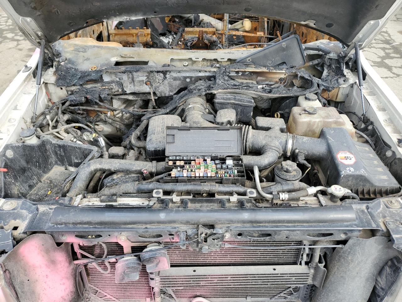 2009 Ford F-150 VIN 1FTPW14V89KB89314 Copart auction photo, burn damage thumbnail 11