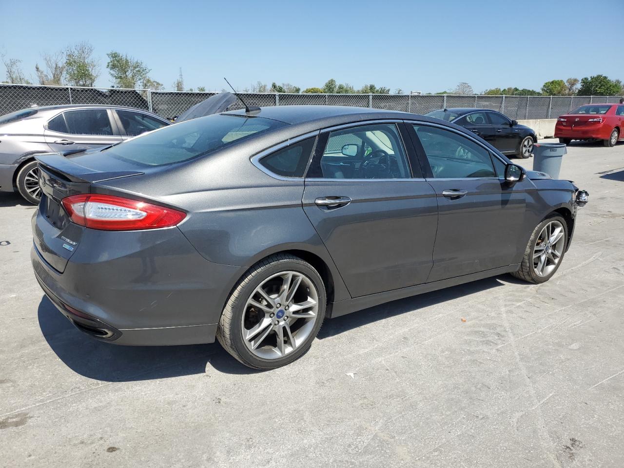 2016 Ford Fusion VIN 3FA6P0D91GR213280 Copart auction photo, front end / side damage thumbnail 3
