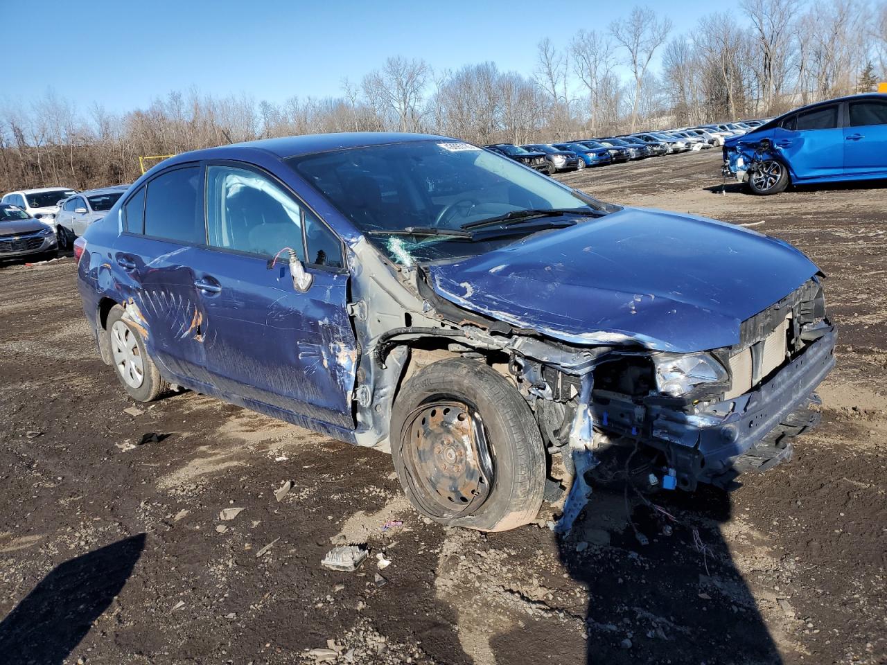 2016 Subaru Impreza VIN JF1GJAA69GG009730 Copart auction photo, front end / side damage thumbnail 4