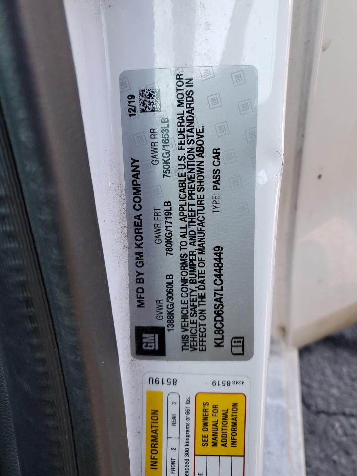 2020 Chevrolet Spark VIN KL8CD6SA7LC448449 Copart auction photo, undercarriage damage thumbnail 14