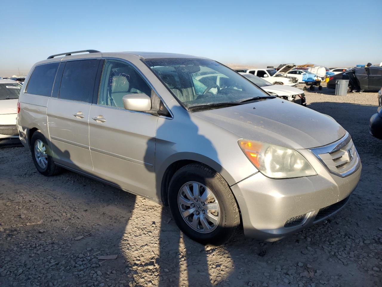 2008 Honda Odyssey VIN 5FNRL38708B109346 Copart auction photo, side damage thumbnail 4