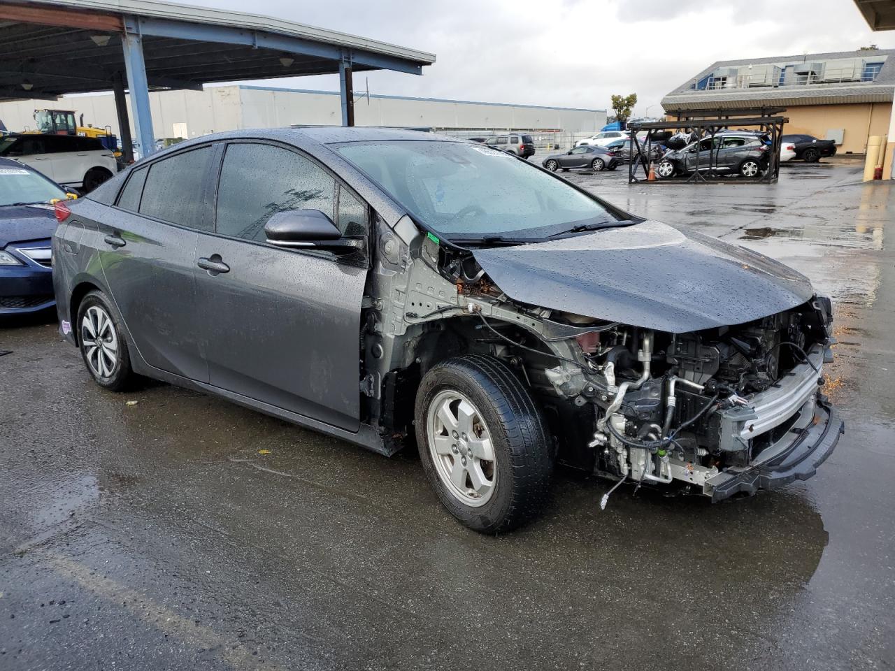 2019 Toyota Prius VIN JTDKARFP6K3117405 Copart auction photo, front end damage thumbnail 4
