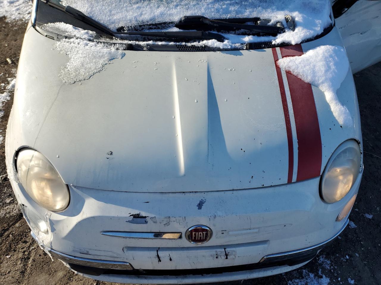 2012 Fiat 500 VIN 3C3CFFAR8CT280564 Copart auction photo, all over damage thumbnail 11