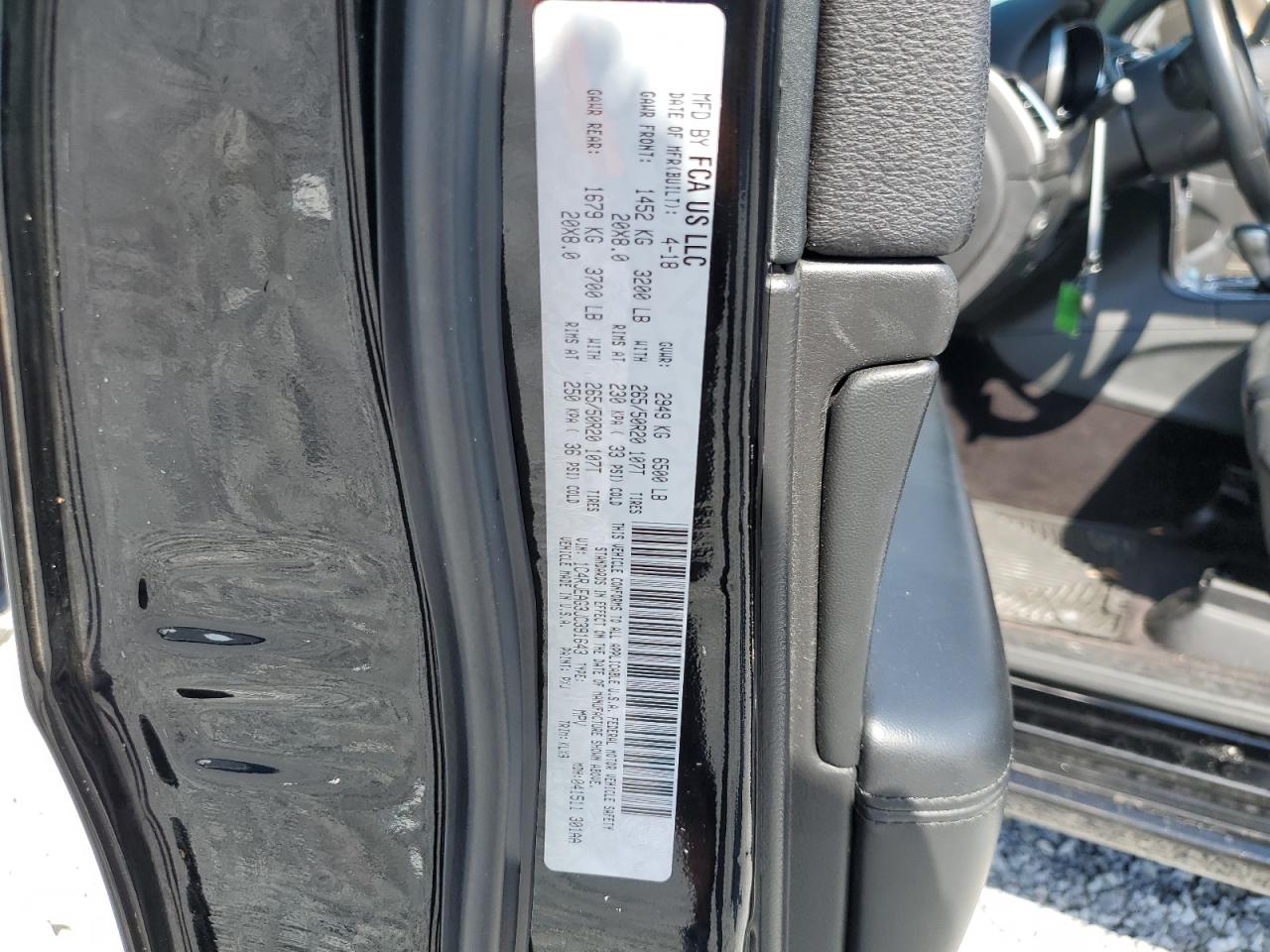2018 Jeep Grand Cherokee VIN 1C4RJEAG3JC391643 Copart auction photo, front end damage thumbnail 14