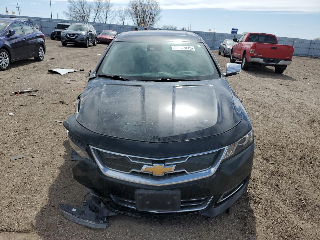 2017 Chevrolet Impala VIN 2G1145S39H9173636 Copart auction photo, front end / hail damage thumbnail 5