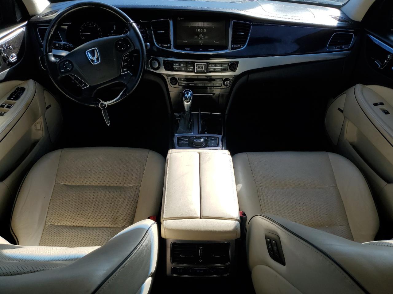 2015 Hyundai Equus VIN KMHGH4JH2FU098738 Copart auction photo, front end / side damage thumbnail 8