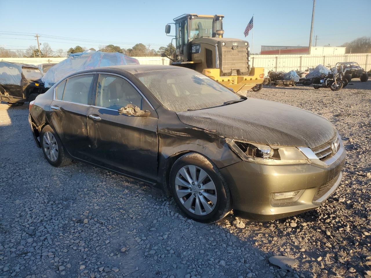 2013 Honda Accord VIN 1HGCR2F83DA034334 Copart auction photo, all over damage thumbnail 4