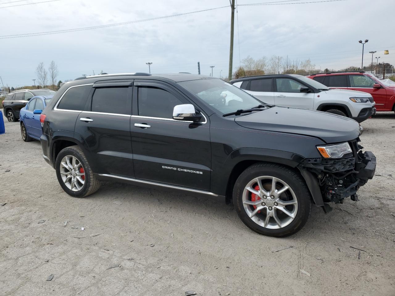 2014 Jeep Grand Cherokee VIN 1C4RJFJG4EC448959 Copart auction photo, front end / undercarriage damage thumbnail 4