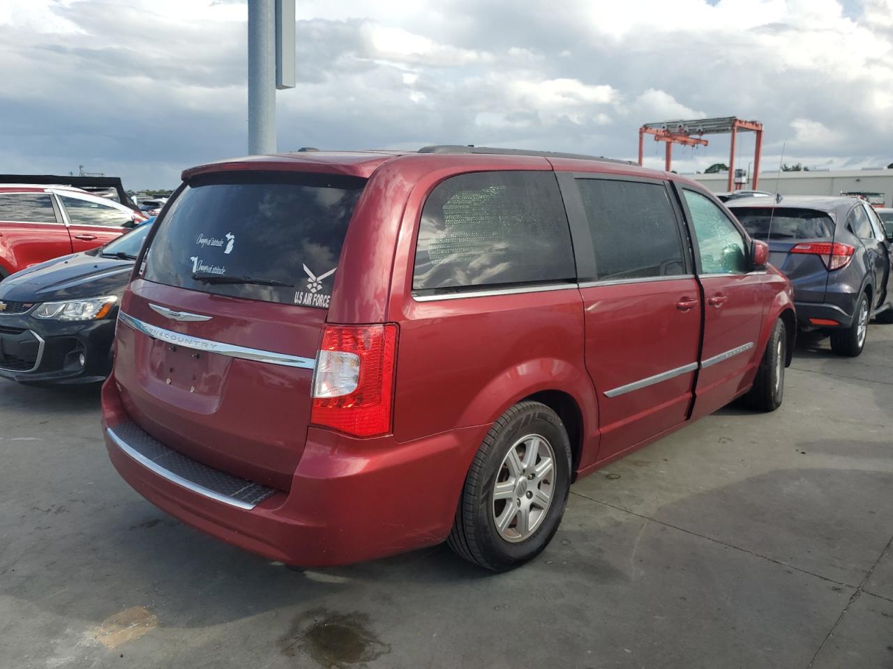 2012 Chrysler Town & Country VIN 2C4RC1BG7CR350721 Copart auction photo, water/flood damage thumbnail 3