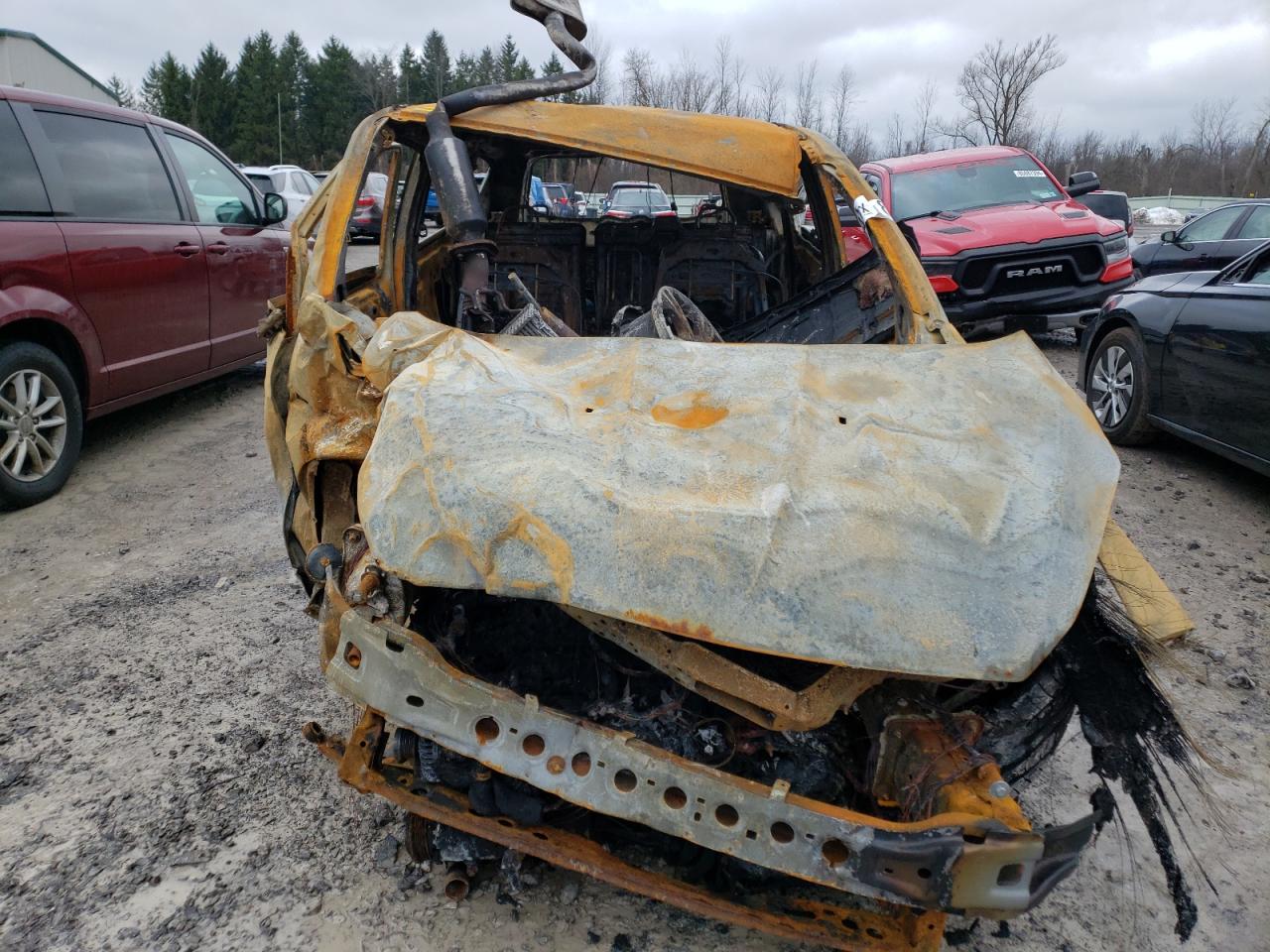 2014 Ford Escape VIN 1FMCU9GX7EUC40733 Copart auction photo, burn damage thumbnail 5