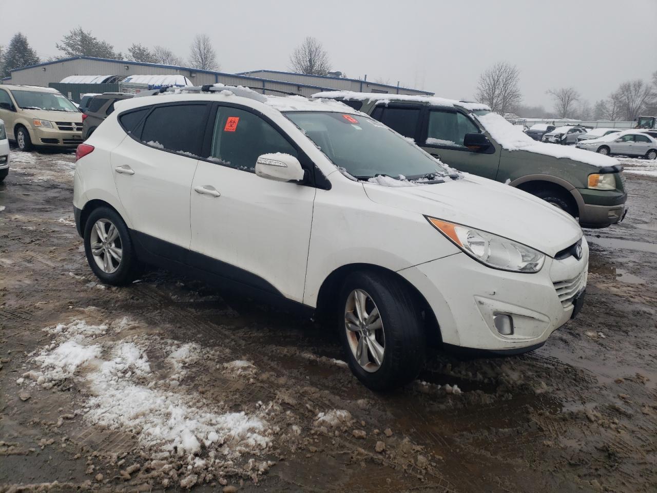 2013 Hyundai Tucson VIN KM8JU3AC3DU725850 Copart auction photo, mechanical damage thumbnail 4