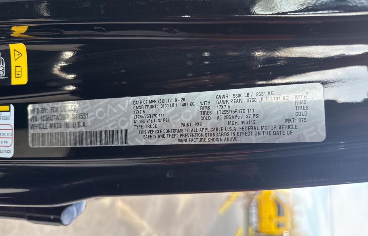 2021 Jeep Gladiator VIN 1C6HJTAG8ML511531 Copart auction photo, normal wear / minor dent/scratches damage thumbnail 10