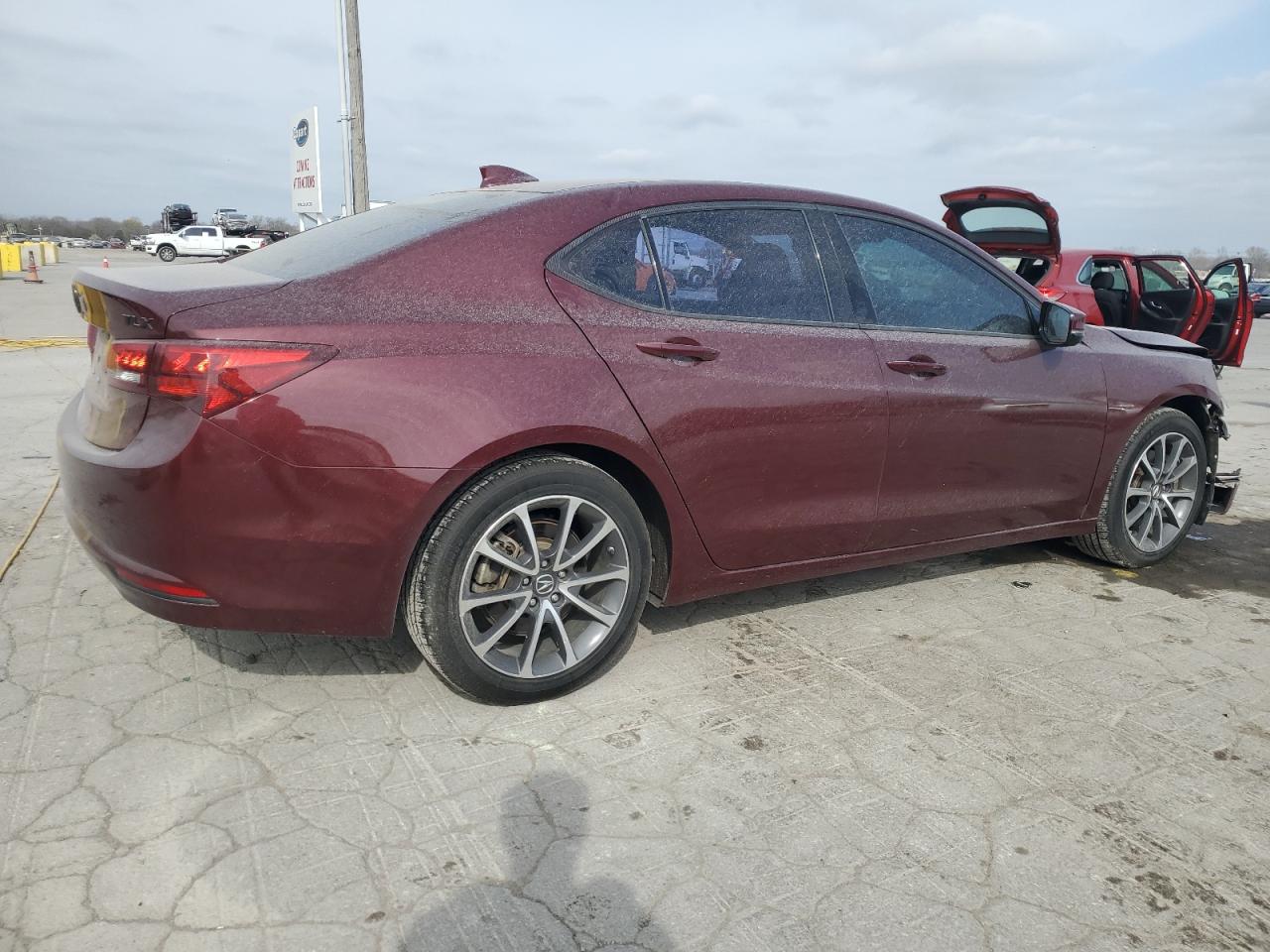 2015 Acura TLX VIN 19UUB2F56FA007596 Copart auction photo, front end damage thumbnail 3