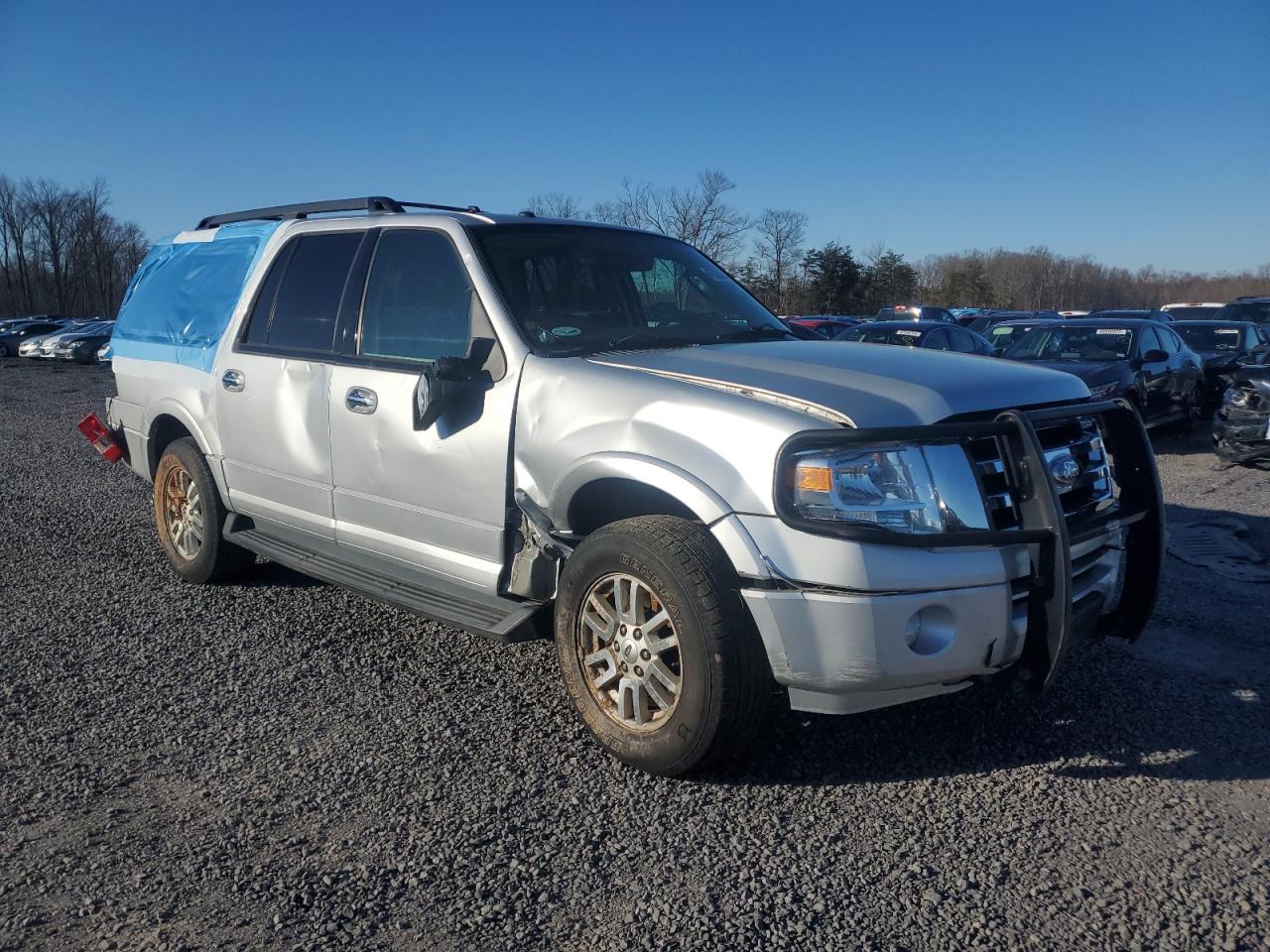 2014 Ford Expedition VIN 1FMJK1J58EEF04686 Copart auction photo, side / front end damage thumbnail 4