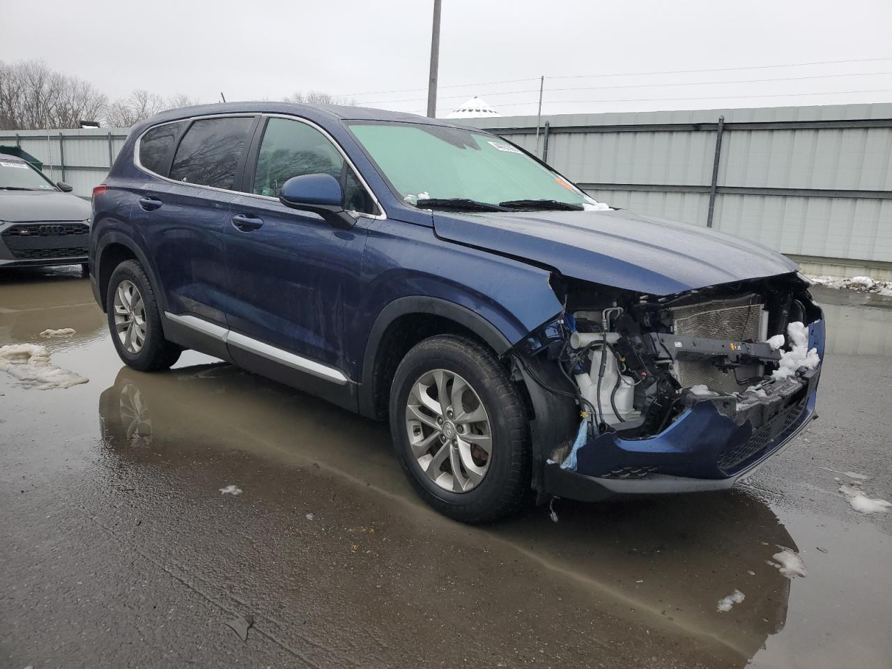 2019 Hyundai Santa Fe VIN 5NMS2CAD2KH058099 Copart auction photo, front end damage thumbnail 4