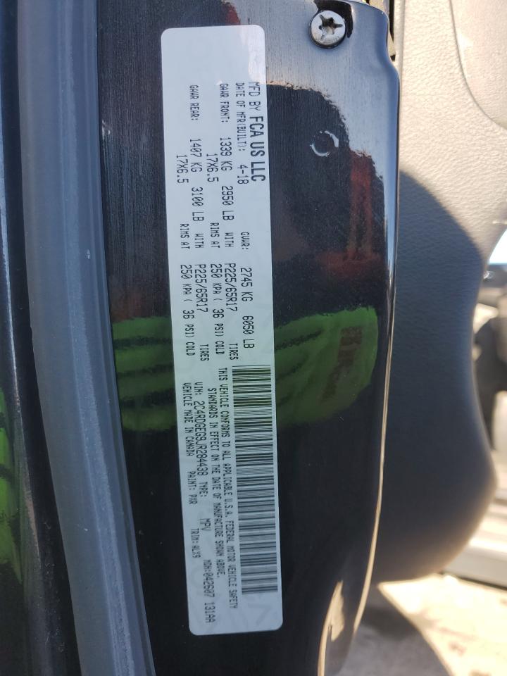 2018 Dodge Caravan VIN 2C4RDGEG9JR284438 Copart auction photo, mechanical / rear end damage thumbnail 13