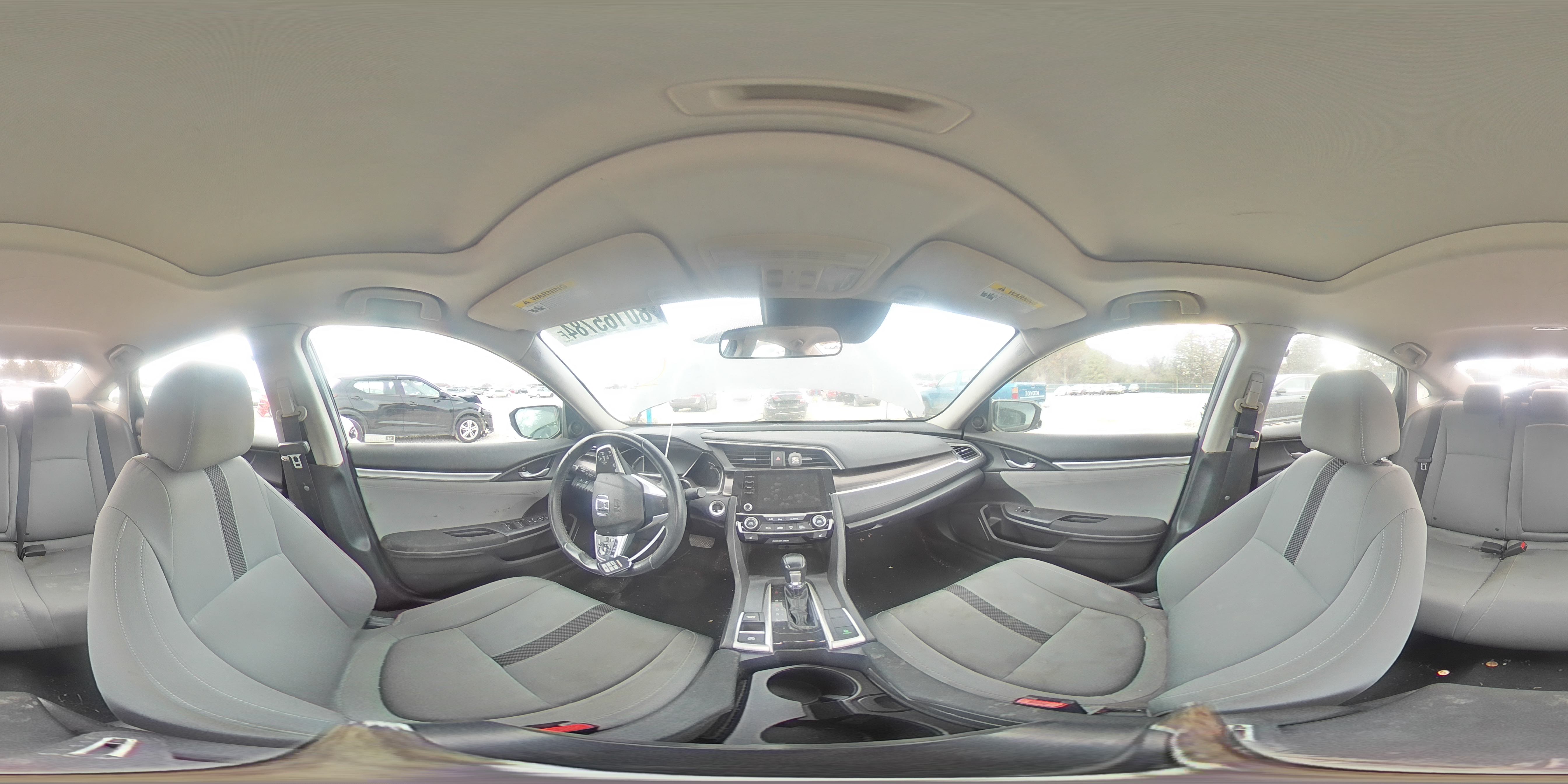 2020 Honda Civic VIN 19XFC1F31LE005695 Copart auction photo, rear end / all over damage thumbnail 13