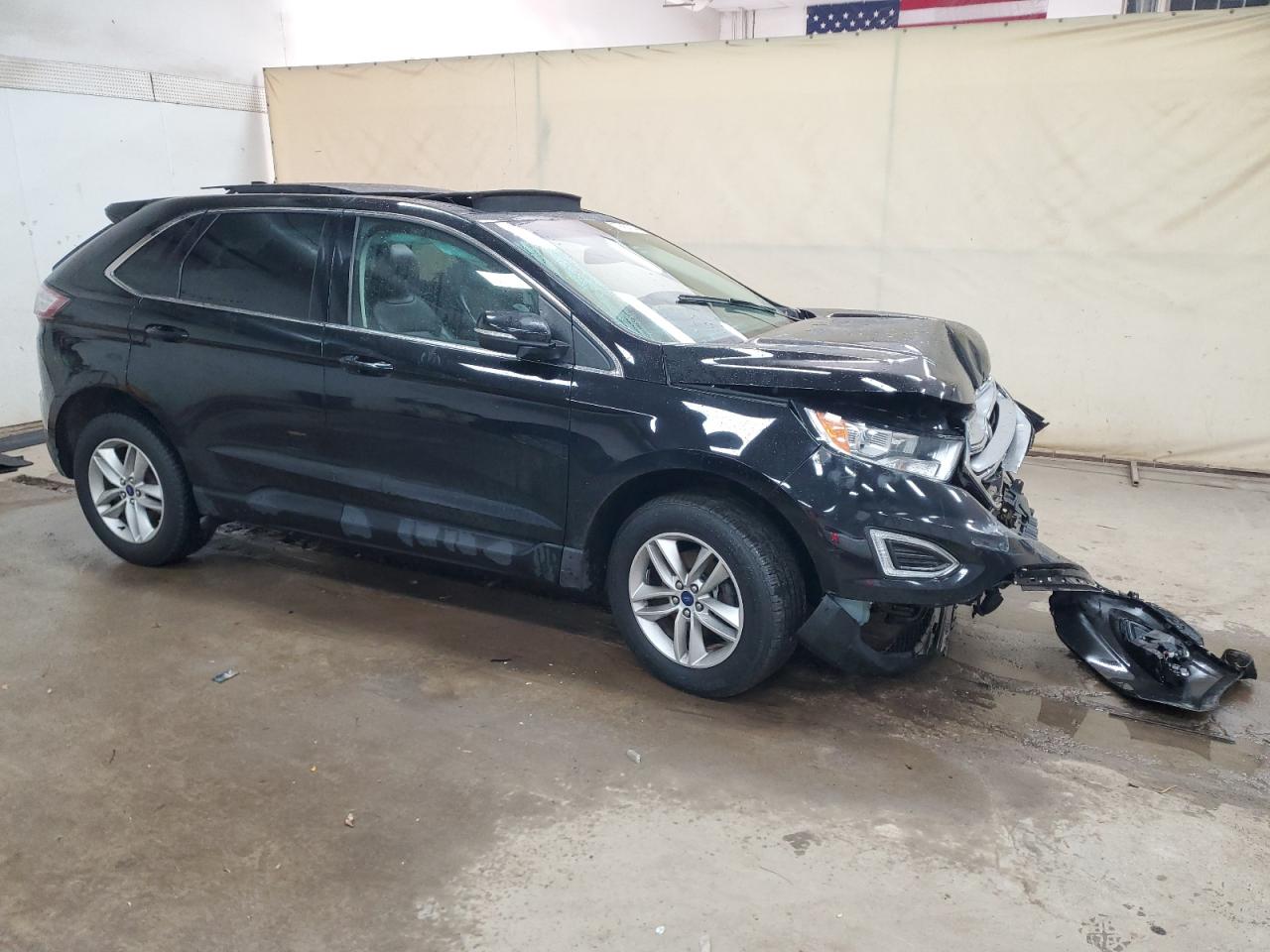 2016 Ford Edge VIN 2FMPK3J85GBC38588 Copart auction photo, side / front end damage thumbnail 4