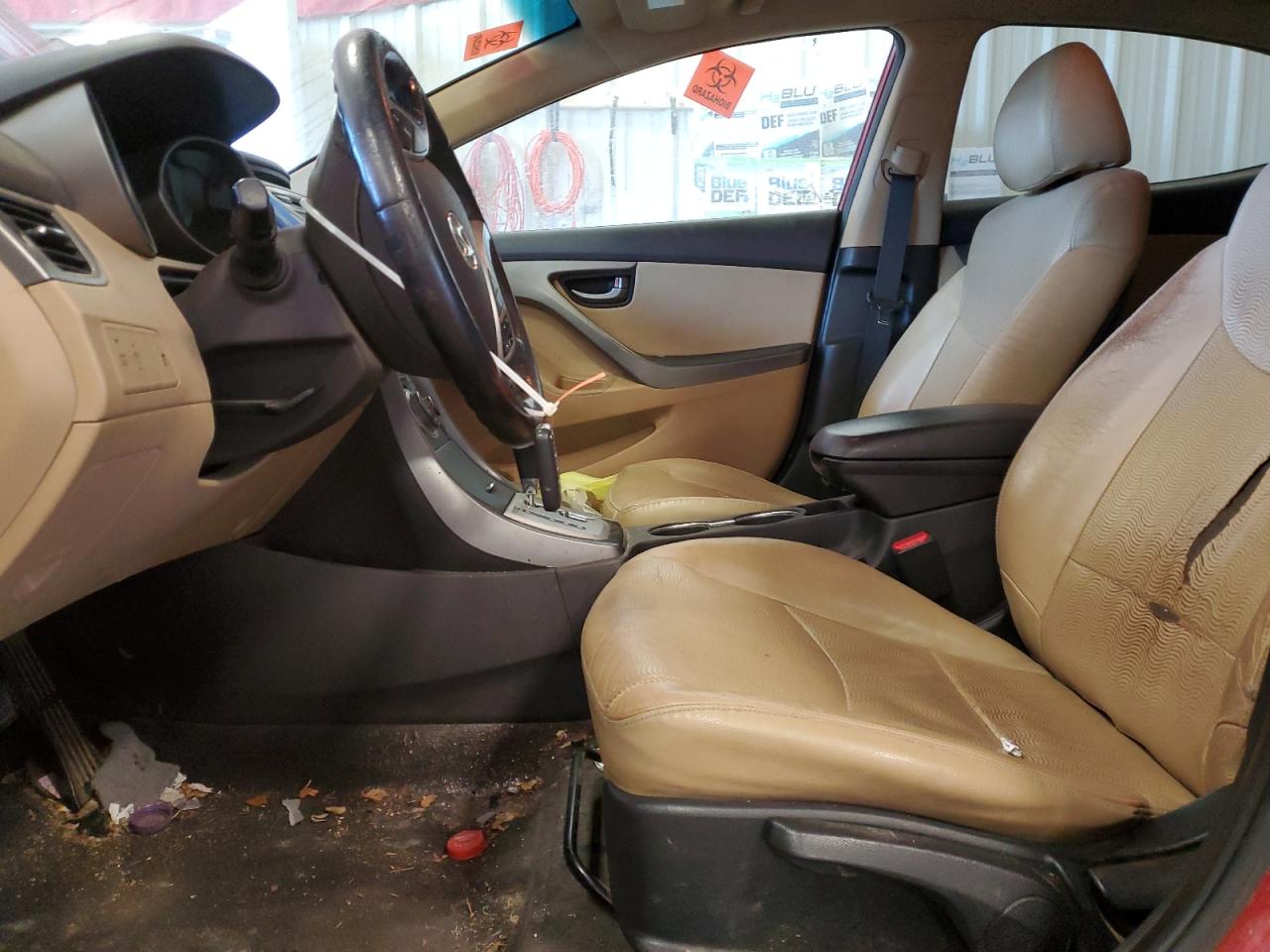 2012 Hyundai Elantra VIN KMHDH4AE1CU451376 Copart auction photo, front end / minor dent/scratches damage thumbnail 7