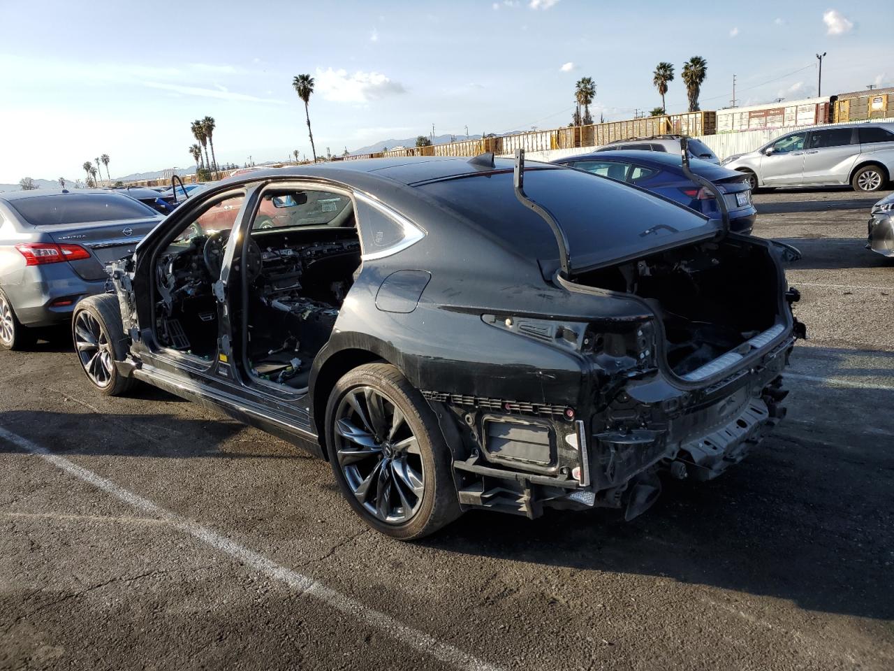 2023 Lexus LS VIN JTHF51FF0P5018104 Copart auction photo, stripped damage thumbnail 2