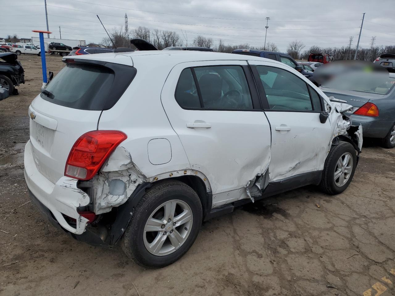 2020 Chevrolet Trax VIN KL7CJKSB6LB080060 Copart auction photo, all over damage thumbnail 3