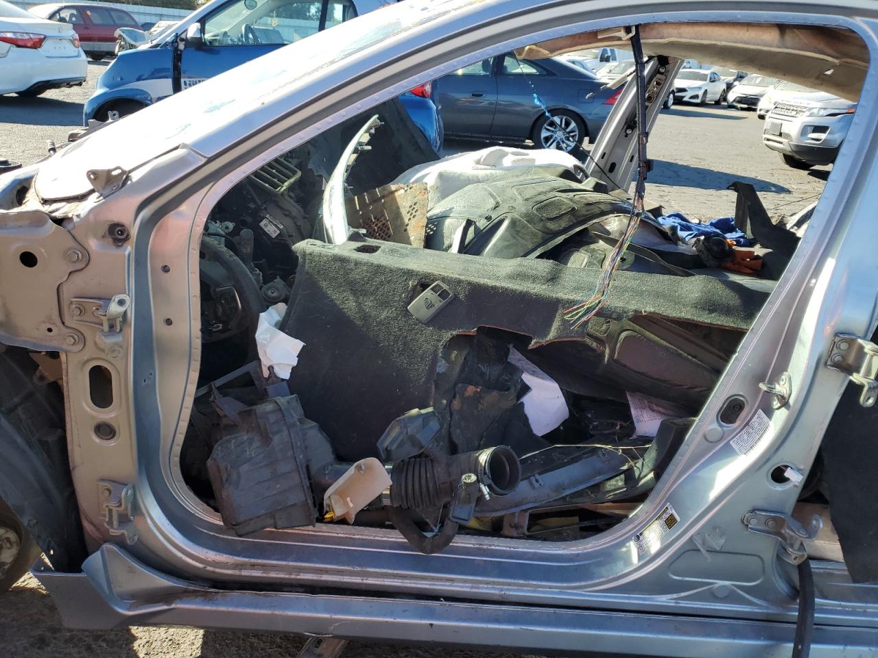 2017 Honda Civic VIN 2HGFC2F64HH527072 Copart auction photo, stripped / all over damage thumbnail 7