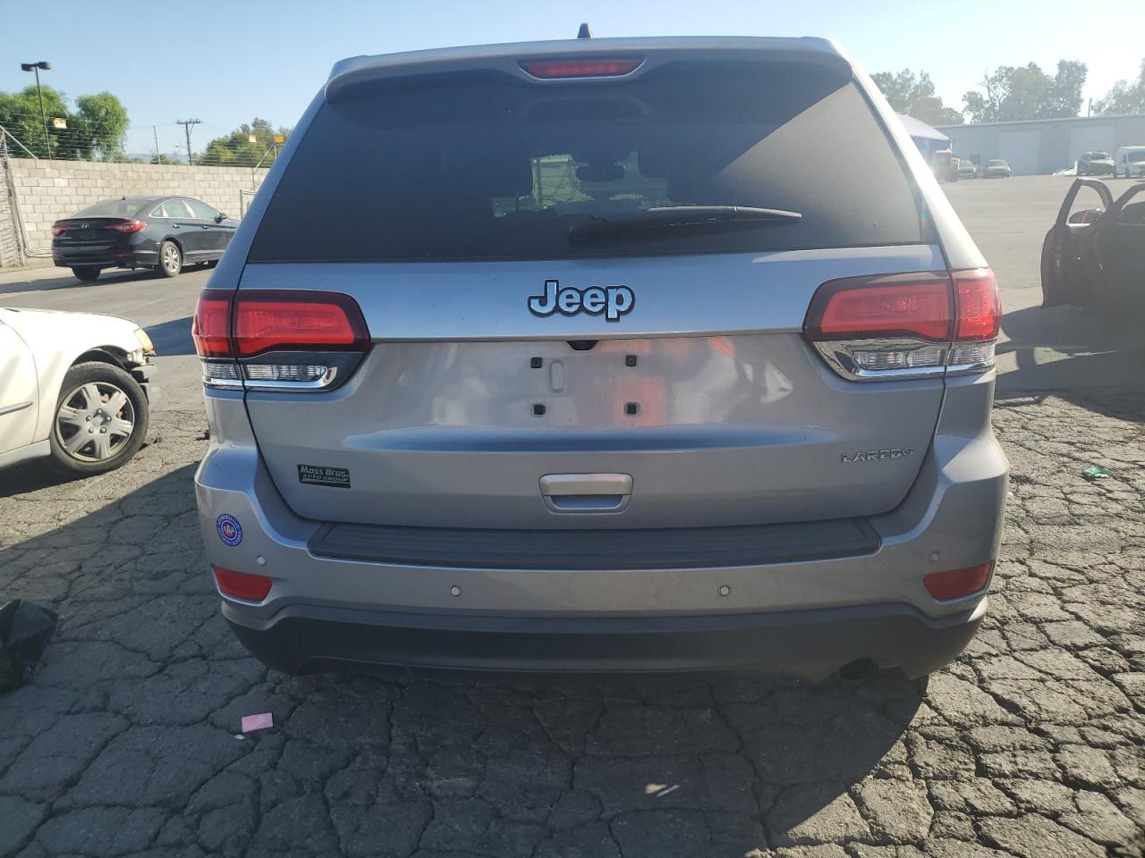 2020 Jeep Grand Cherokee VIN 1C4RJEAG9LC247016 Copart auction photo, front end / side damage thumbnail 6