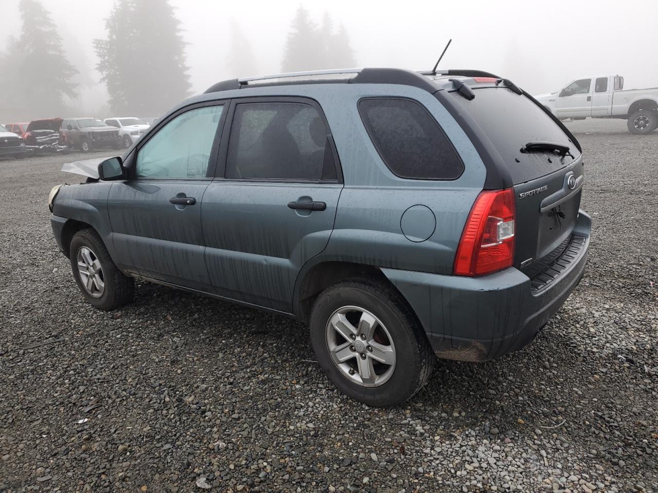 2009 KIA Sportage VIN KNDJE723797563895 Copart auction photo, undercarriage / front end damage thumbnail 2