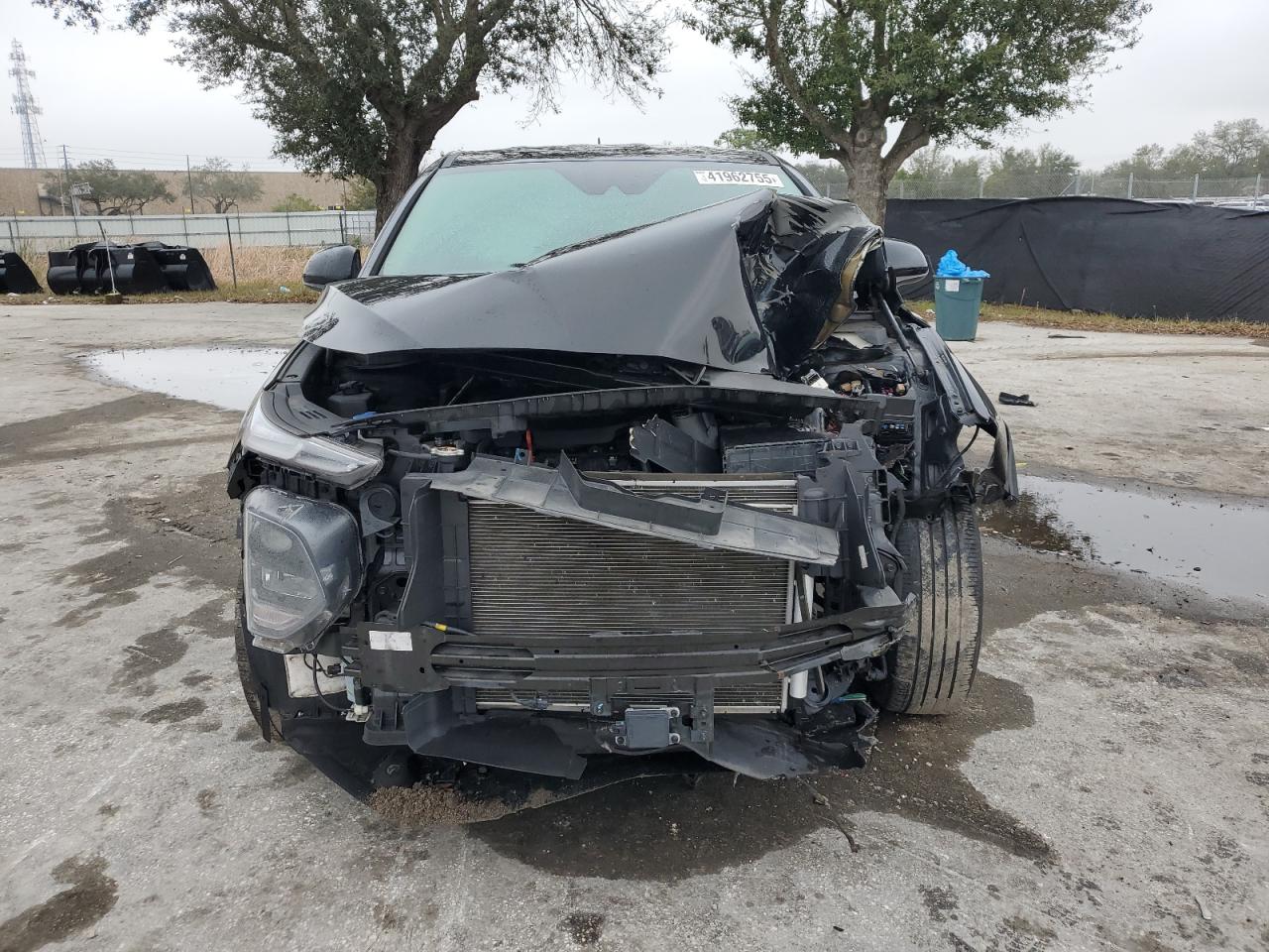 2020 Hyundai Santa Fe VIN 5NMS23ADXLH249688 Copart auction photo, front end / side damage thumbnail 5