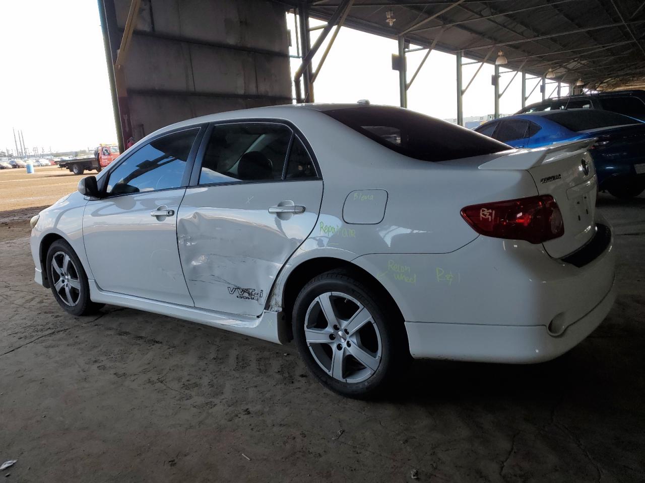 2009 Toyota Corolla VIN 1NXBU40E89Z117777 Copart auction photo, side damage thumbnail 2